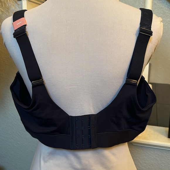 NWT CACIQUE Navy Blue MODERN LACE Lightly Lined T-SHIRT Underwire BRA 42DD - Picture 5 of 7